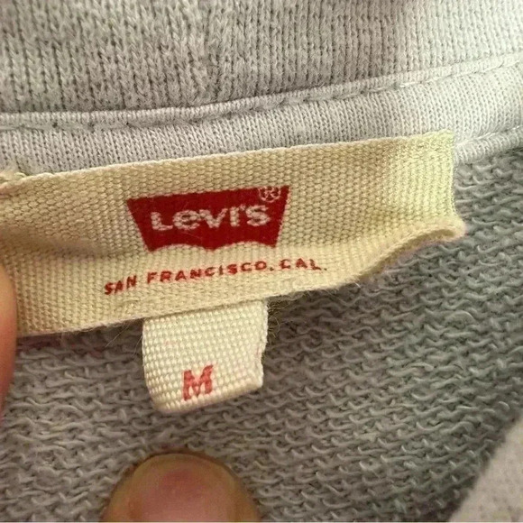 Levi’s Hoodie Light Blue &  Green Size Medium - Picture 10 of 16
